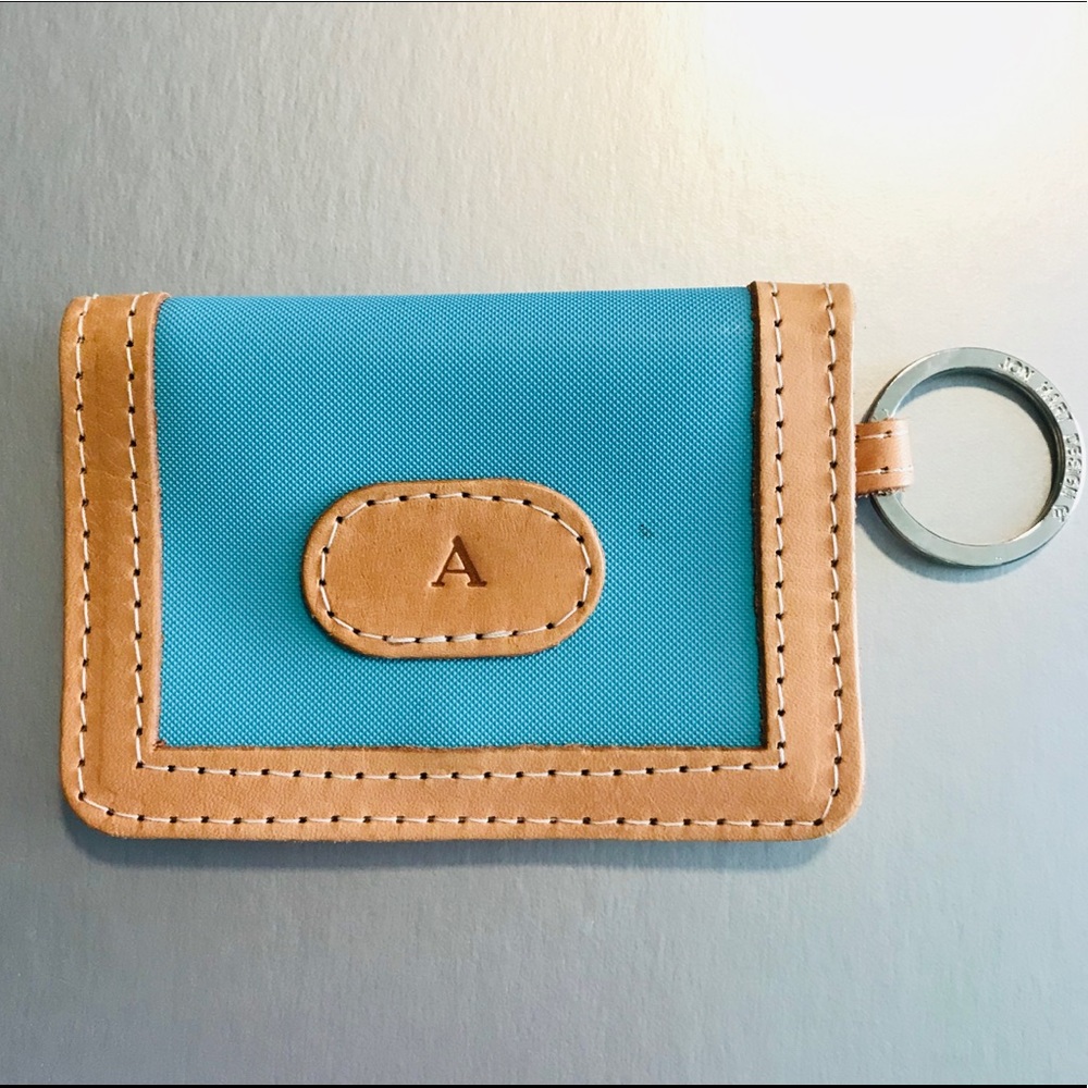 Jon Hart light blue keychain wallet